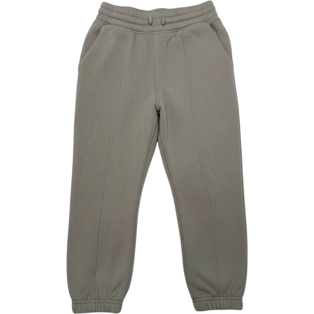Jogger Pants Boys 5T Tan Fleece Seam Detail Good